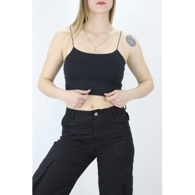 İp Askılı Atlet - Lks0202Siyah