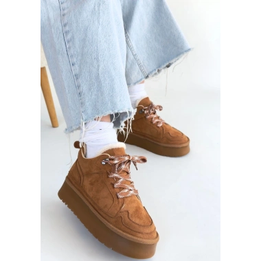 Muden Taba Süet Bağcıklı Bot