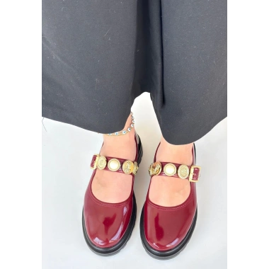 Okira Bordo Rugan Oxford Ayakkabı