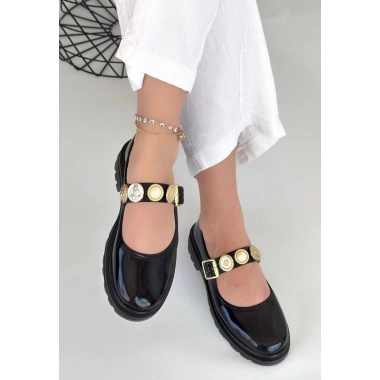 Okira Siyah Rugan Oxford Ayakkabı