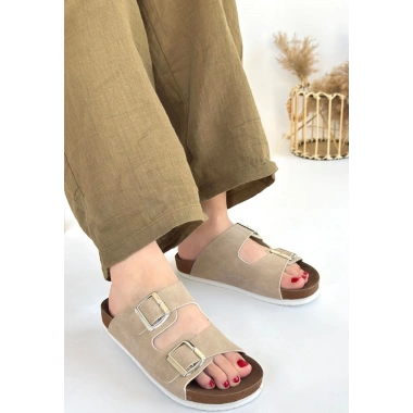 Rıno Ten Nubuk Terlik