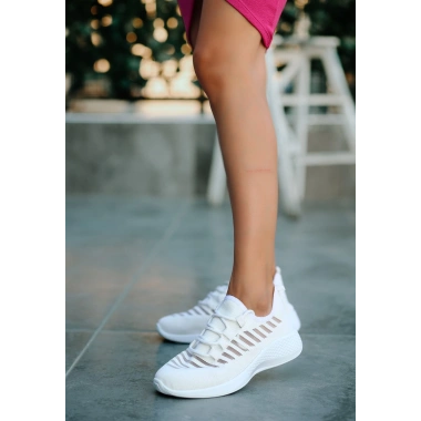 Wina Beyaz Triko Spor Ayakkabı