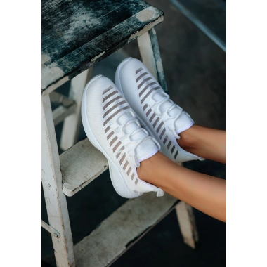 Wina Beyaz Triko Spor Ayakkabı