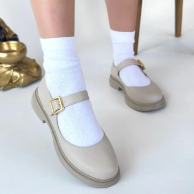 Yoko Bej Cilt Oxford Ayakkabı