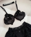 Stella Dantel Detaylı Kırmızı Etekli Bralet Set