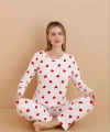 Yılbaşı Hediyesi Süet Rahat Kadın Pijama Takımı