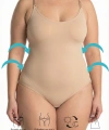 Büyük Beden Çıtçıtlı Slip Body Korse – Dikişsiz, Ultra Rahat ve Toparlayıcı (2 Beden İnceleten)
