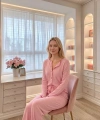 Kadın %100 Pamuk Soft Pembe Pijama Takımı