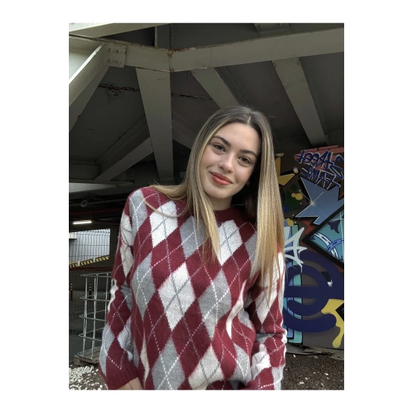 Bordo Bisiklet Yaka Oversize Kadın Triko Kazak