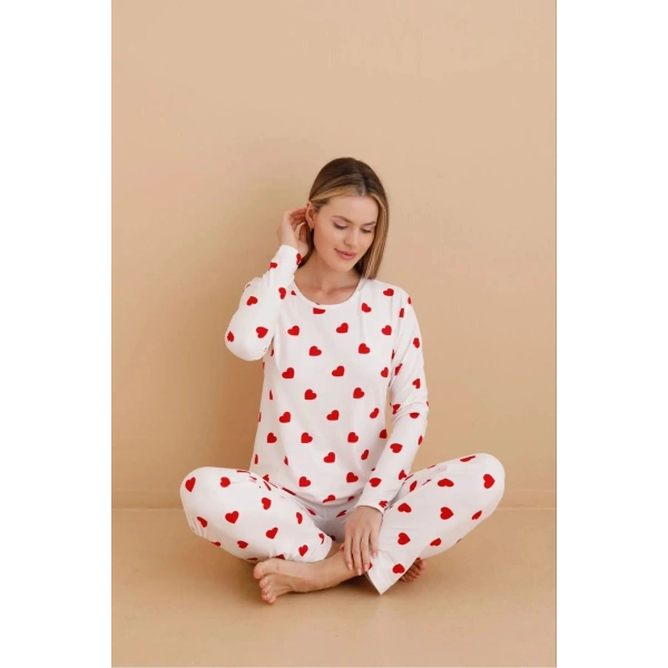 Yılbaşı Hediyesi Süet Rahat Kadın Pijama Takımı