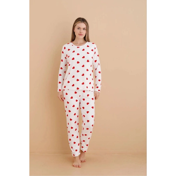 Yılbaşı Hediyesi Süet Rahat Kadın Pijama Takımı