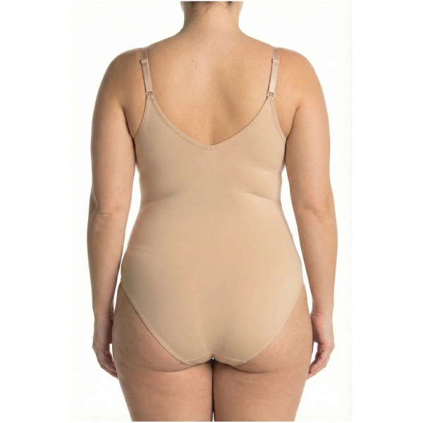 Büyük Beden Çıtçıtlı Slip Body Korse – Dikişsiz, Ultra Rahat ve Toparlayıcı (2 Beden İnceleten)