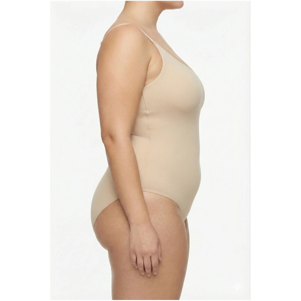 Büyük Beden Göğüs Destekli Body Korse – Toparlayıcı ve , Kaymaz Silikonlu