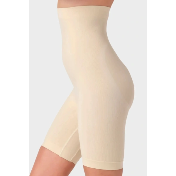 Basen Toparlayıcı Bel Inceltici Kalça Sıkılaştırıcı Yüksek Bel Paçalı Korse Tayt