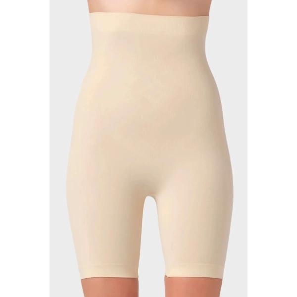 Basen Toparlayıcı Bel Inceltici Kalça Sıkılaştırıcı Yüksek Bel Paçalı Korse Tayt