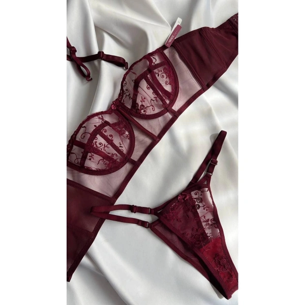 Yılbaşı Hediyesi Mathilda Lüks Dantel Iç Çamaşırı Serisi