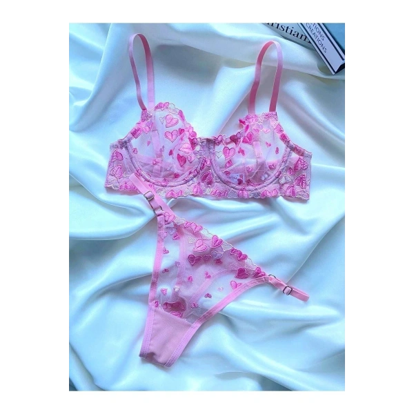 Transparan Sütyen Takımı
