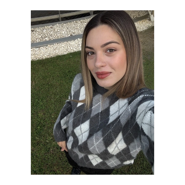 Gri Bisiklet Yaka Oversize Triko Kazak