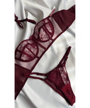 Yılbaşı Hediyesi Mathilda Lüks Dantel Iç Çamaşırı Serisi