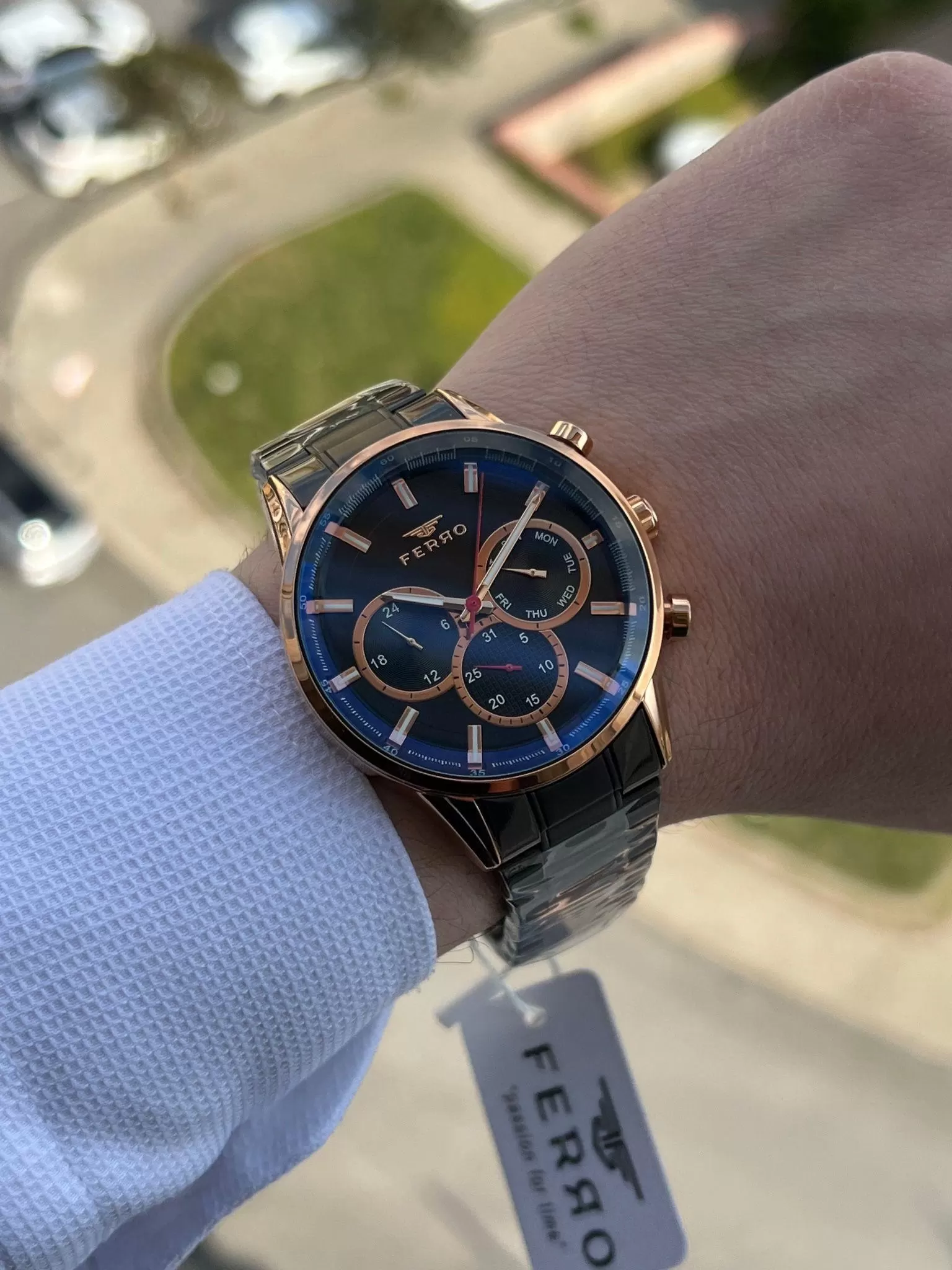 24 Ay Garantili İç Fonksiyonları Aktif Chronograph 30 Mt Su Geçirmez Erkek kol Saat xf001