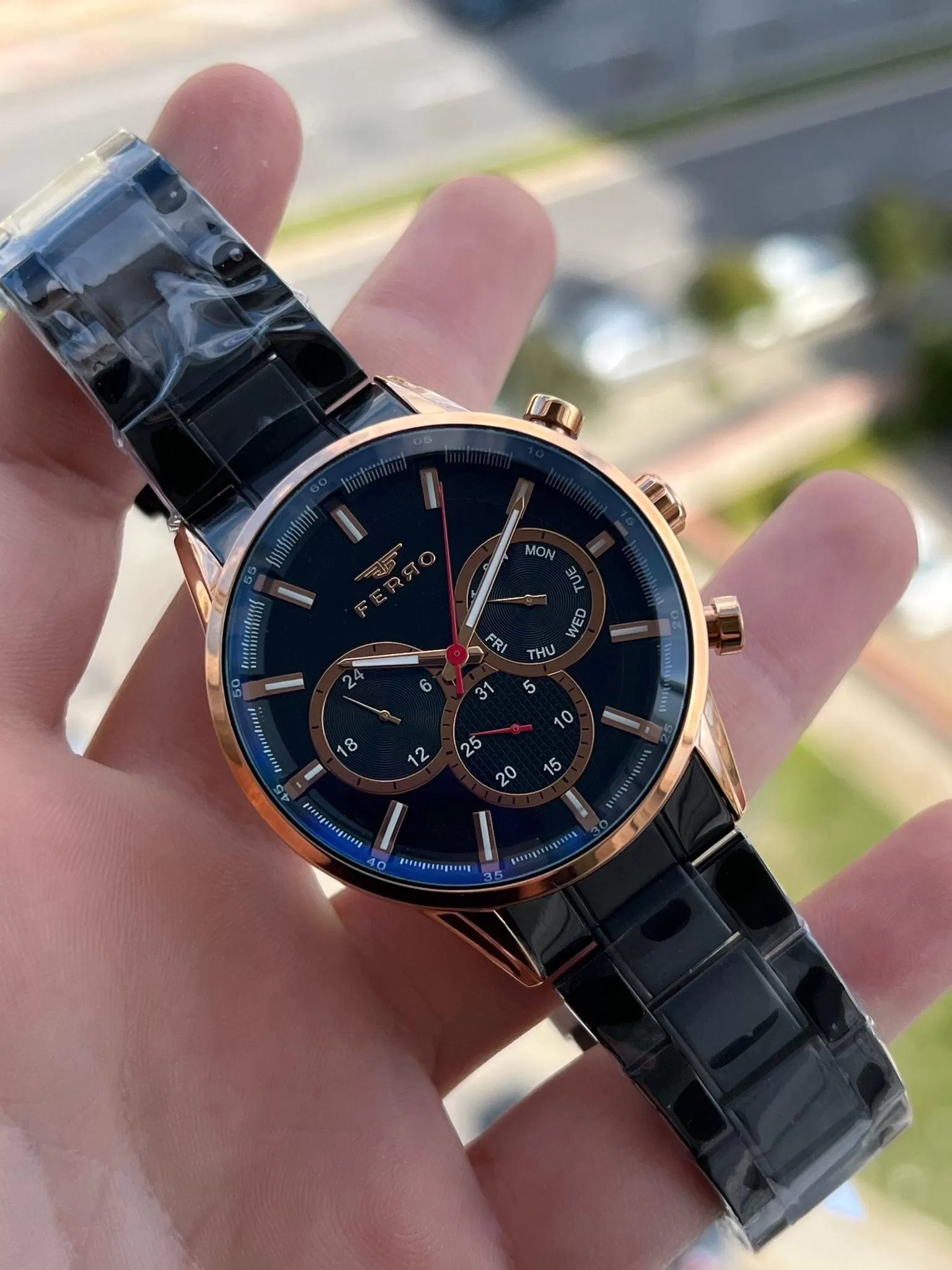 24 Ay Garantili İç Fonksiyonları Aktif Chronograph 30 Mt Su Geçirmez Erkek kol Saat xf001