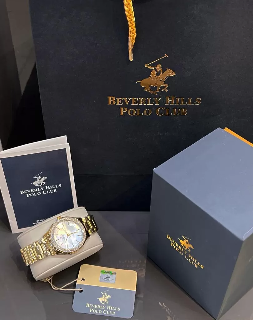 Beverly Hills Polo İç Fonksiyonları Aktif DIAMOND TAŞLI Renk Atmaz Kadın Kol Saati+Bileklik 3204C110