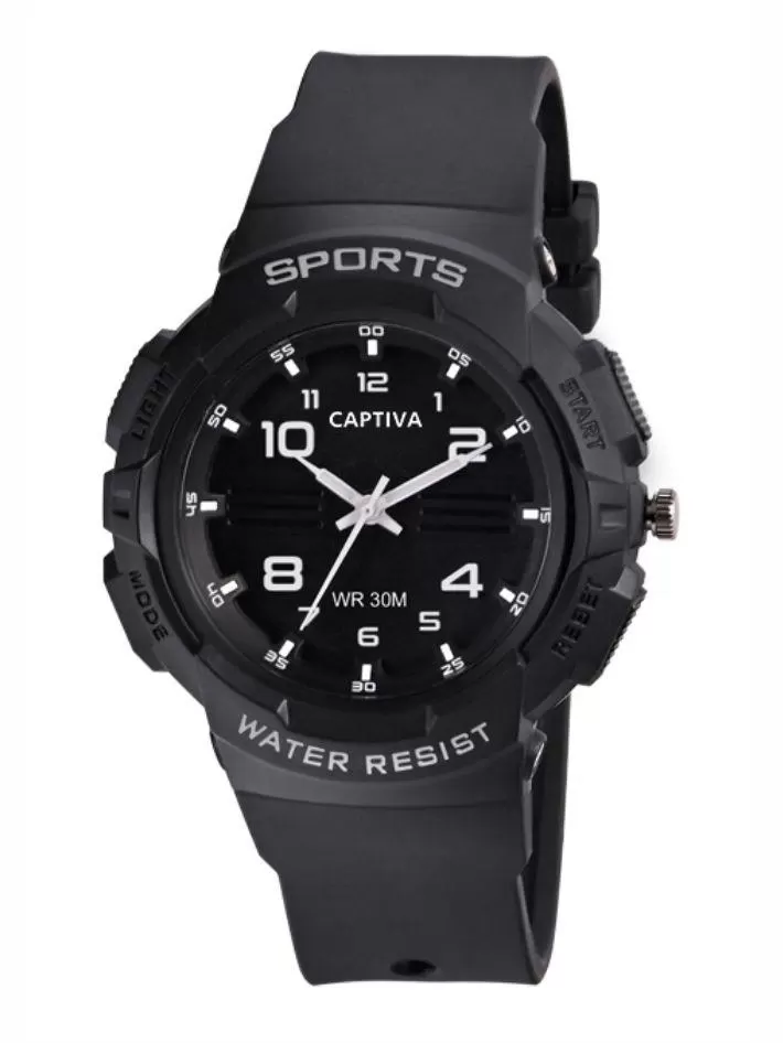 Captiva 30 mt Suya Dayanıklı Analog Silikon Kordonlu Çoçuk Kol Saati CP.YN.25.15