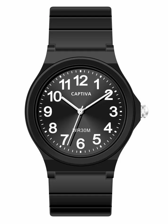 Captiva 30 mt Suya Dayanıklı Analog Silikon Kordonlu Çoçuk Kol Saati CP.YN.25.18