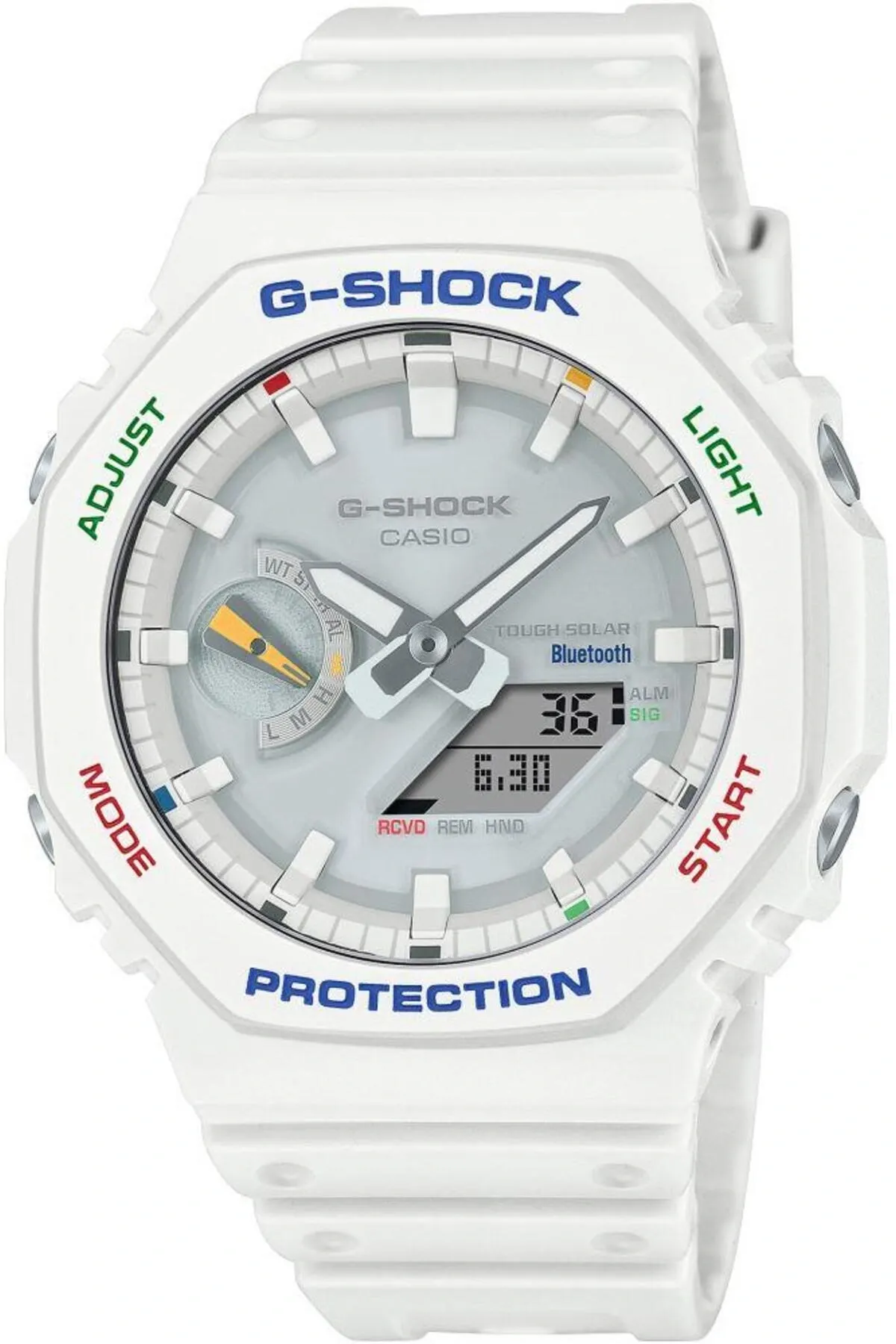 Casio G-Shock GA-B2100FC-7ADR Beyaz Renk Güneş Enerjili Bluetooth Bağlantı Spor Erkek Kol Saati