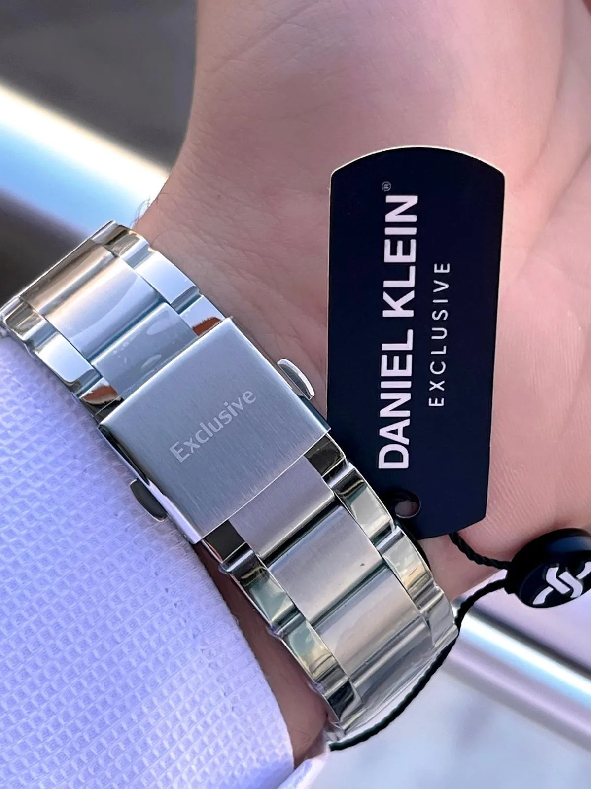 Daniel Klein Çelik Kordon Kronometreli Kadran Tasarımı 3 Atm Suya Dayanıklı Erkek Kol Saati 10602.11