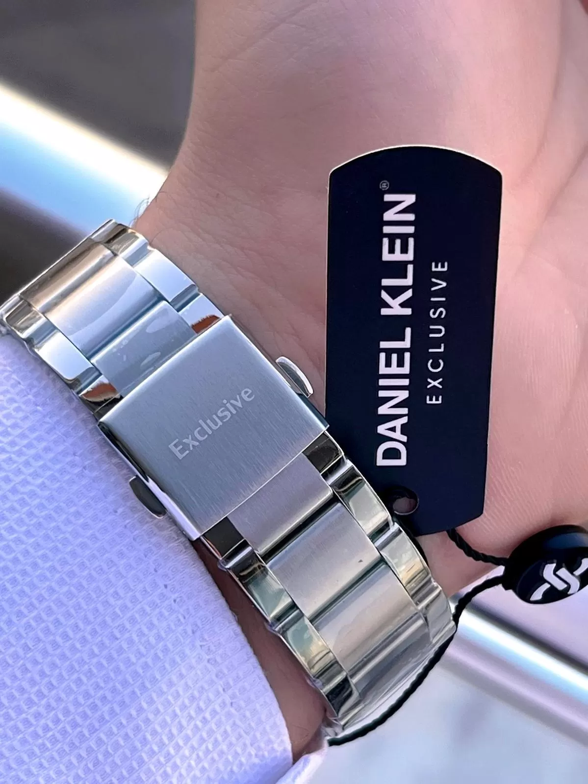 Daniel Klein Çelik Kordon Kronometreli Kadran Tasarımı 5 Atm Suya Dayanıklı Erkek Kol Saati 10034.N1