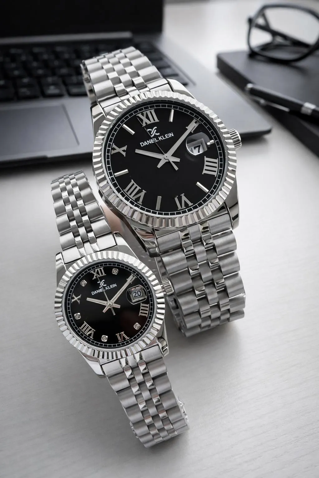 Daniel Klein Çiftlere Ve Sevgililere Özel 5 Atm 2 Yıl Garantili Bay Ve Bayan Çift Saati CF.00M3