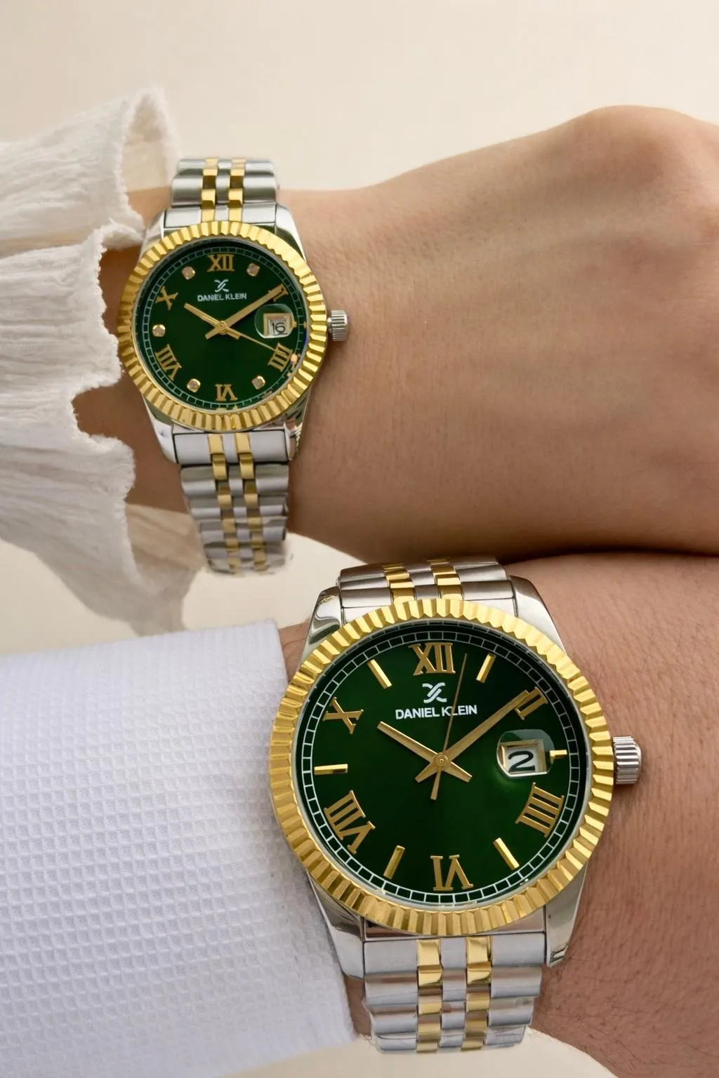 Daniel Klein Çiftlere Ve Sevgililere Özel 5 Atm 2 Yıl Garantili Bay Ve Bayan Çift Saati CF.00M5