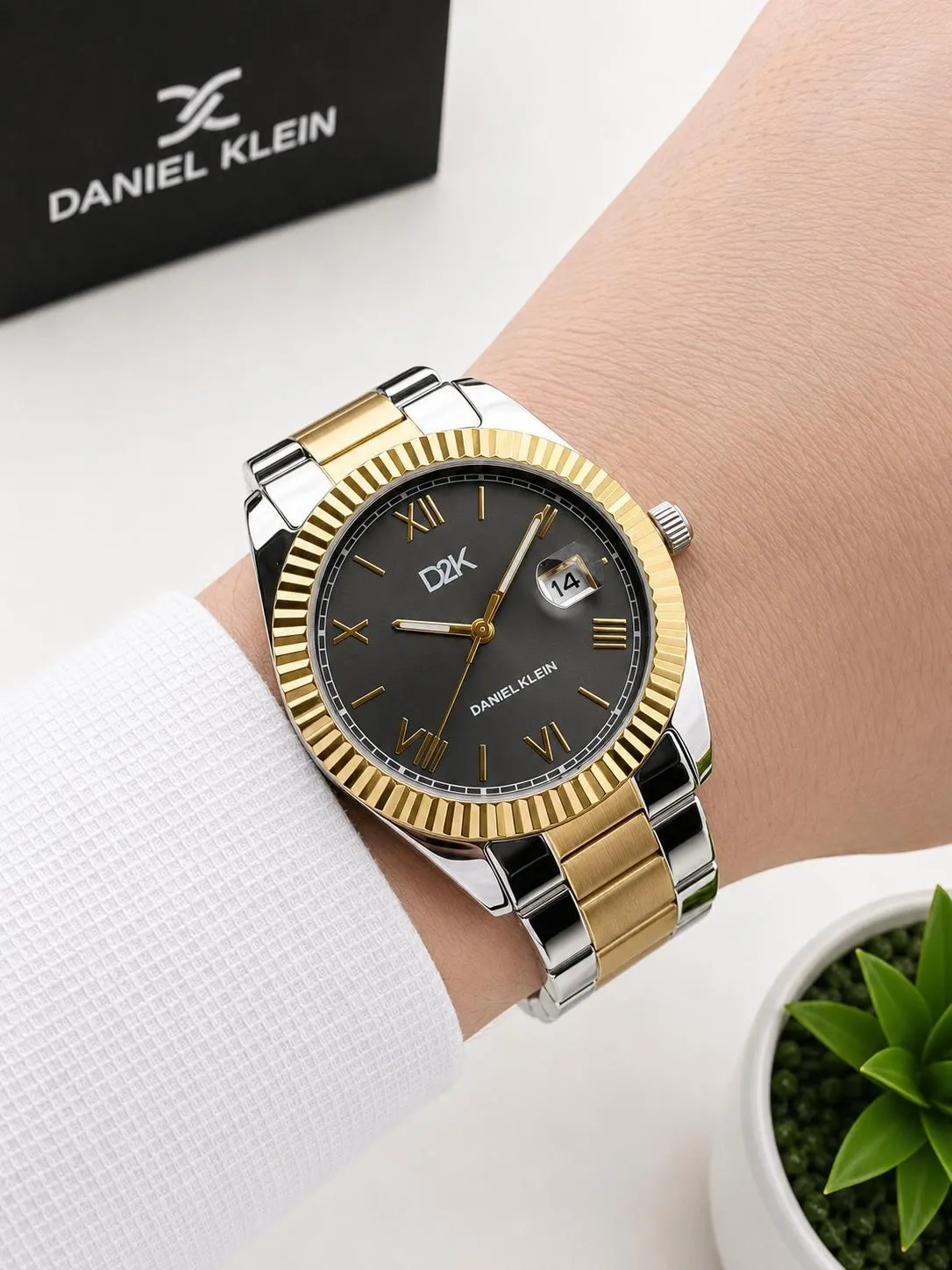 Daniel Klein Damat Ve Takım Elbiseye Özel 2 Yıl Garantili Çelik Kordon Erkek Kol Saati VS.BLKT.0995