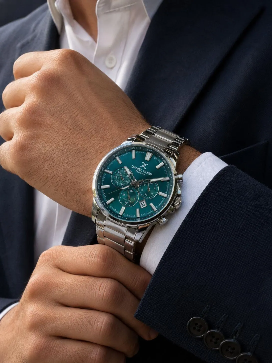 Daniel Klein Damat Ve Takım Elbiseye Özel 2 Yıl Garantili Çelik Kordon Erkek Kol Saati VS.BLKT.1016