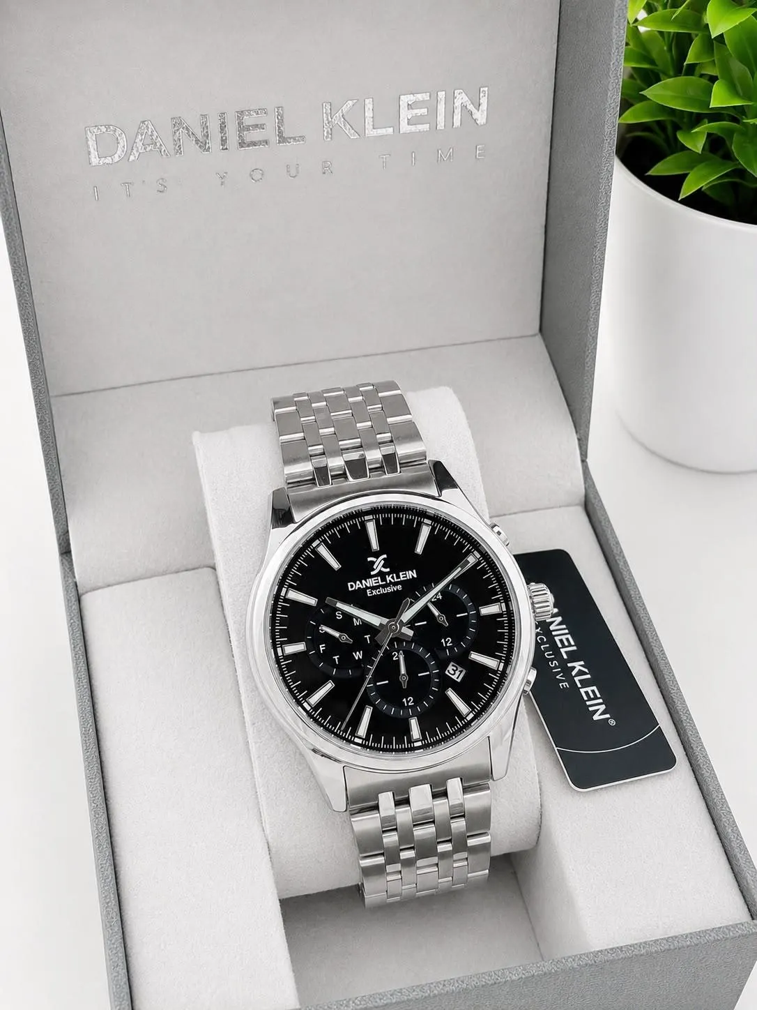 Daniel Klein Damat Ve Takım Elbiseye Özel 2 Yıl Garantili Çelik Kordon Erkek Kol Saati VS.BLKT.1066