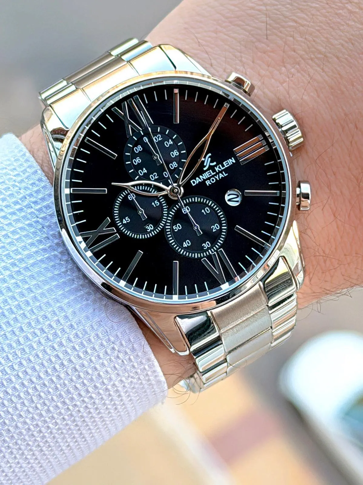 Daniel Klein Erkek Kol Saati 30 Metre Suya Dayanıklı Çelik Kordon + Bileklik Hediyeli  VS.BLKT.0719