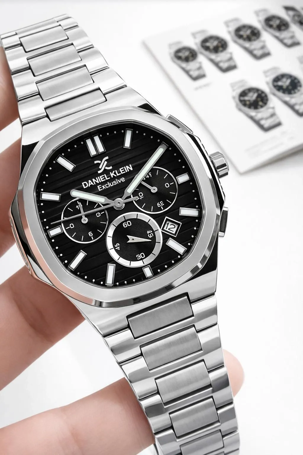 Daniel Klein Erkek Kol Saati 30 Metre Suya Dayanıklı Çelik Kordon + Bileklik Hediyeli VS.BLKT.0895