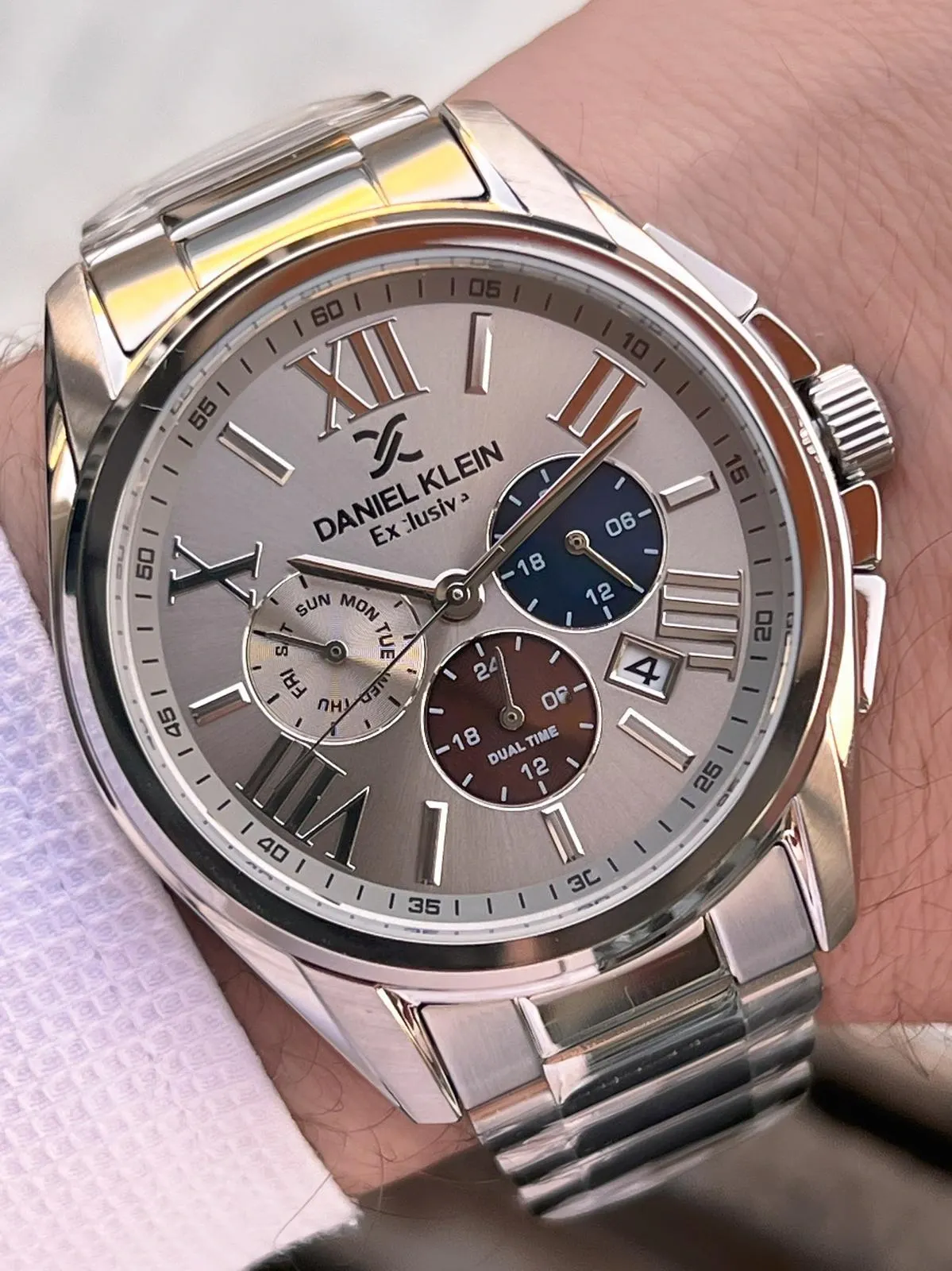 Daniel Klein Erkek Kol Saati 30 Metre Suya Dayanıklı Çelik Kordon + VS.BLKT.0664