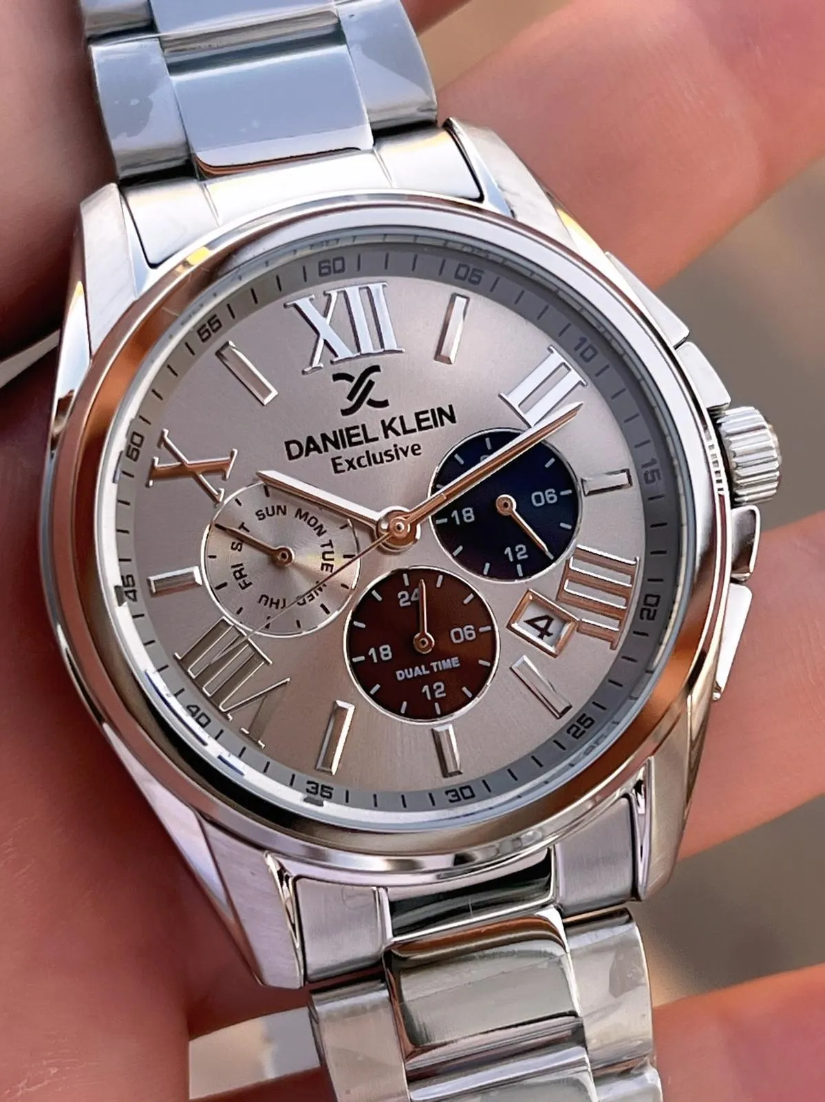 Daniel Klein Erkek Kol Saati 30 Metre Suya Dayanıklı Çelik Kordon + VS.BLKT.0664