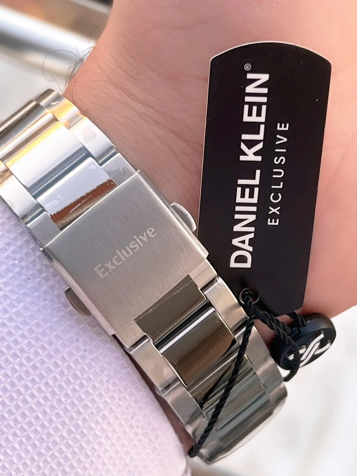 Daniel Klein Erkek Kol Saati 30 Metre Suya Dayanıklı Çelik Kordon + VS.BLKT.0664