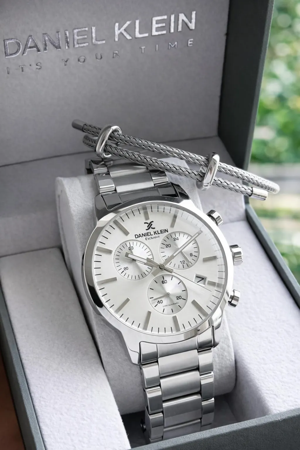 Daniel Klein İtalyan Tasarım Bilekli Hediyeli 2 Yıl Garantili Çelik Kordon Erkek Kol Saati Y14238.1