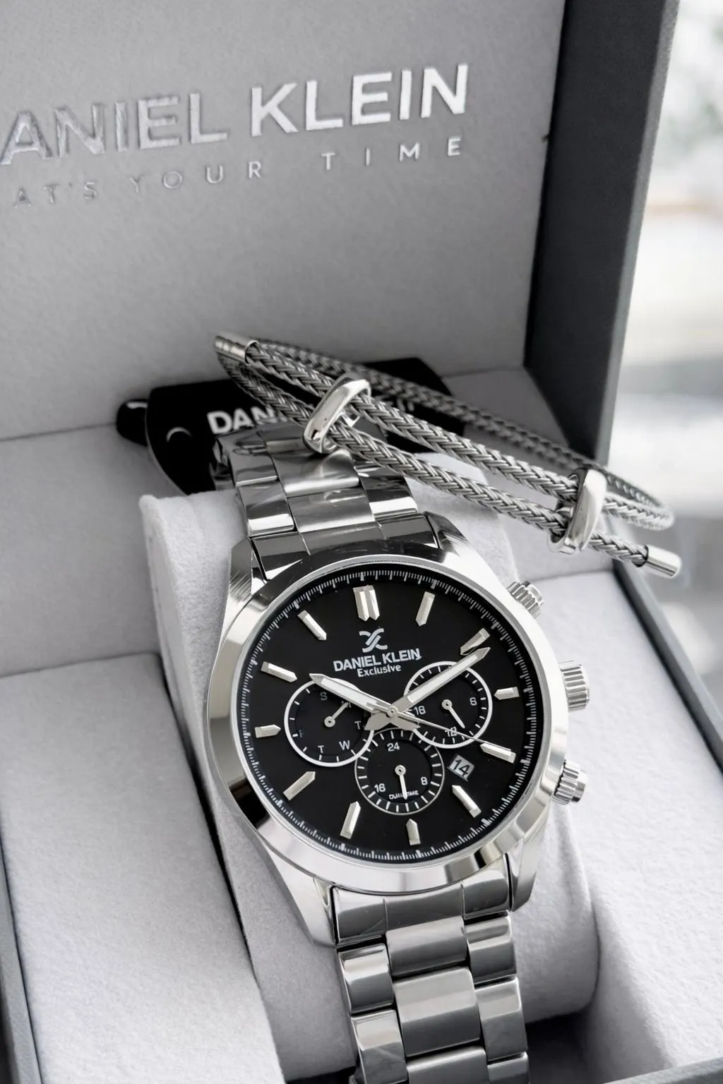 Daniel Klein İtalyan Tasarım Bileklik Hediyeli 2 Yıl Garantili Çelik Kordon Erkek Kol Saati Y14259.2