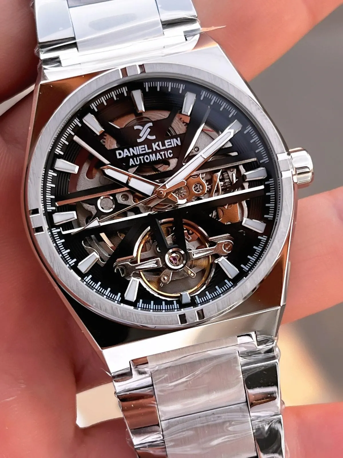 Daniel Klein Otomatik Erkek Kol Saati 30 Metre Suya Dayanıklı Çelik Kordon + Bileklik Hediyeli  VS.BLKT.0706