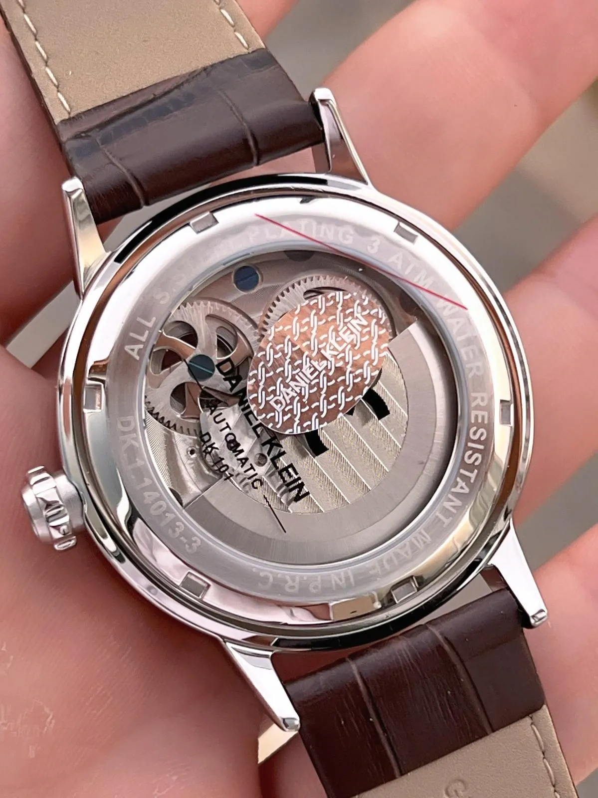 Daniel Klein Otomatik Erkek Kol Saati 30 Metre Suya Dayanıklı Deri Kordon  VS.BLKT.0709