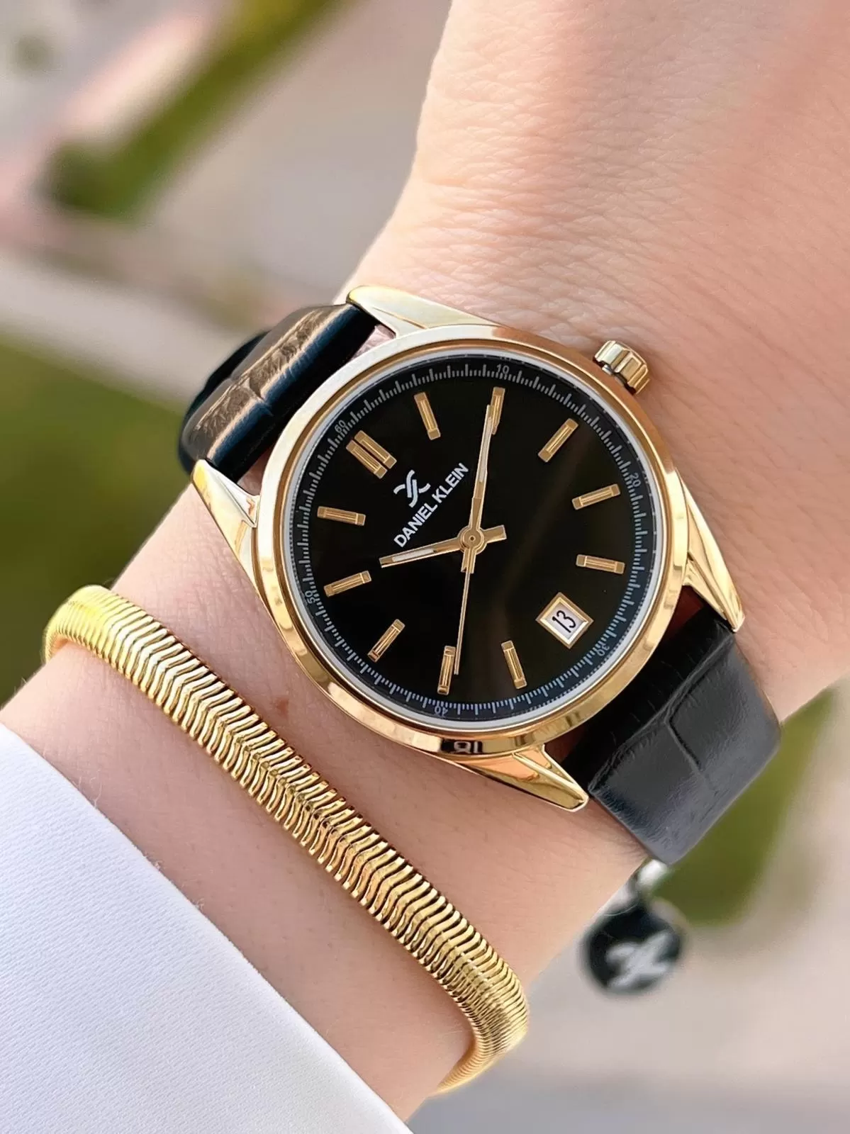 Daniel Klein Retro Vintage Seri Deri Kordon Suya Dayanıklı Kadın Kol Saati+Bileklik BDK.13770.2