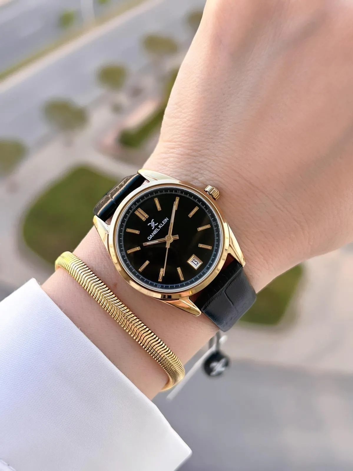 Daniel Klein Retro Vintage Seri Deri Kordon Suya Dayanıklı Kadın Kol Saati+Bileklik BDK.13770.2