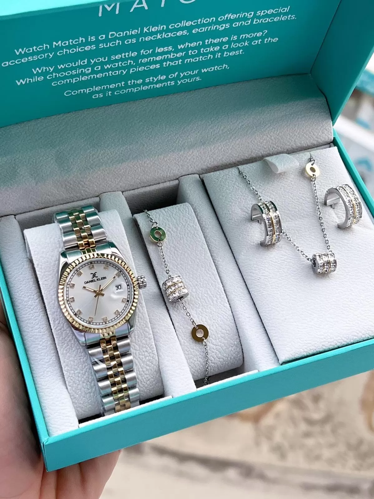 Daniel Klein Rolex Kasa Çelik Kordon Çelik Takı Seti Hediyeli 2Yıl Garantili Kadın Kol Saati LL10799