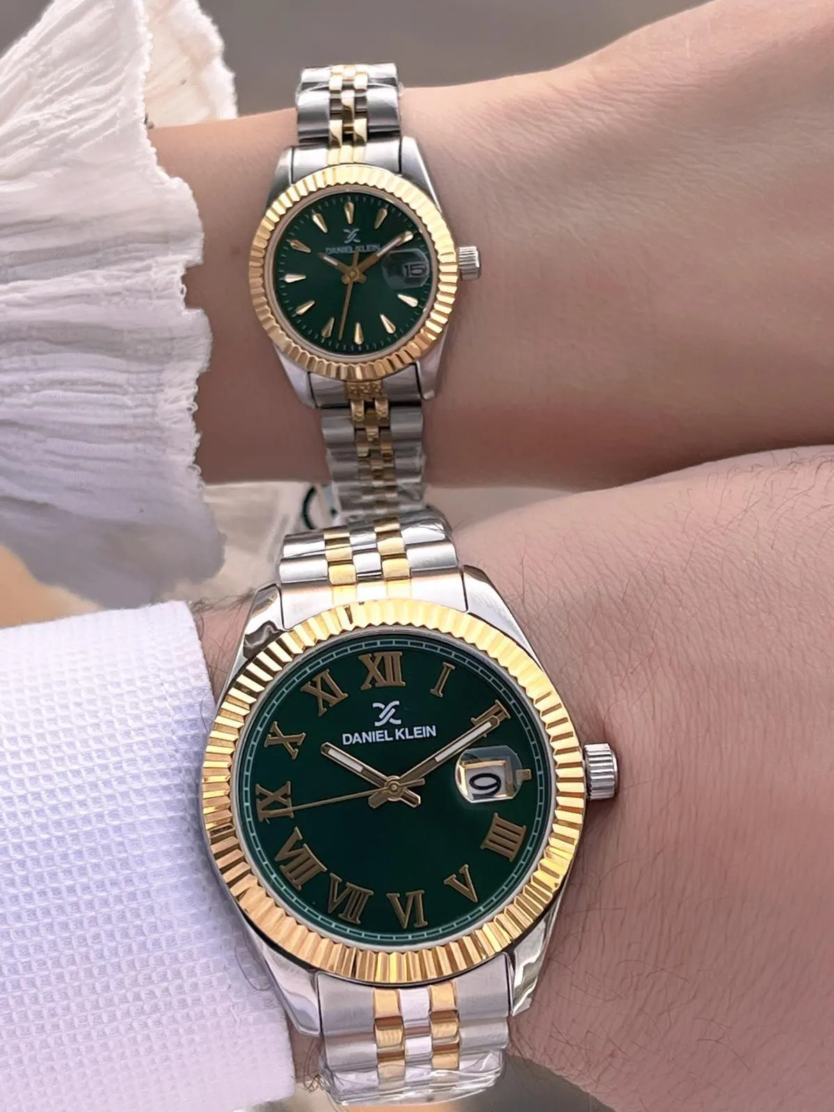 Daniel Klein Vip Seri Çelik Kordon Bileklik Hediyeli 2 Yıl Garantili 3 Atm Cift Saati CF.10030C3