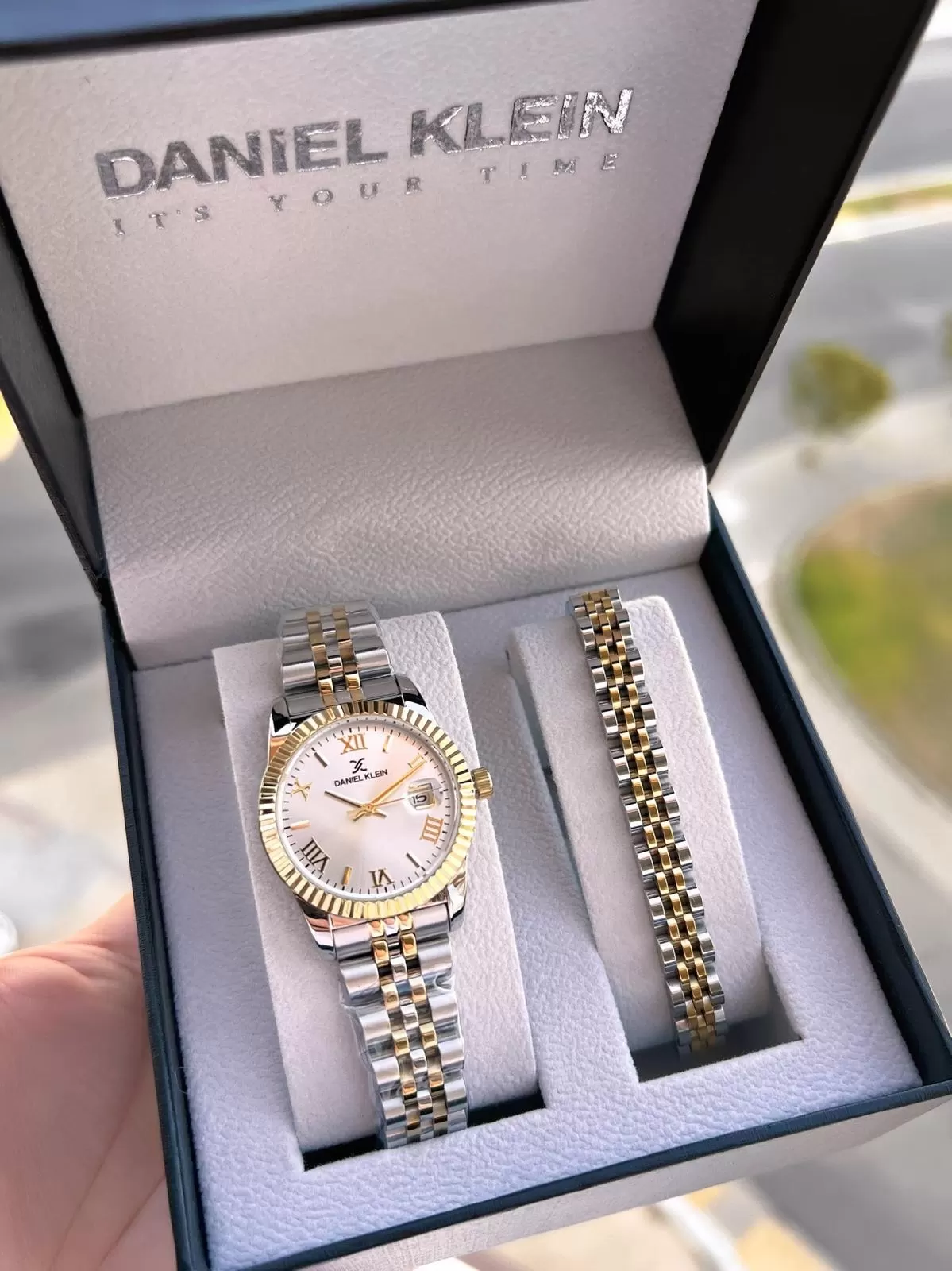 Daniel Klein Vip Seri Çelik Kordon Ve Çelik Bileklik Hediyeli 2 Yıl Garantili Cift Saati CF.10887C2
